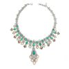 Emerald Drop Bridal Necklace